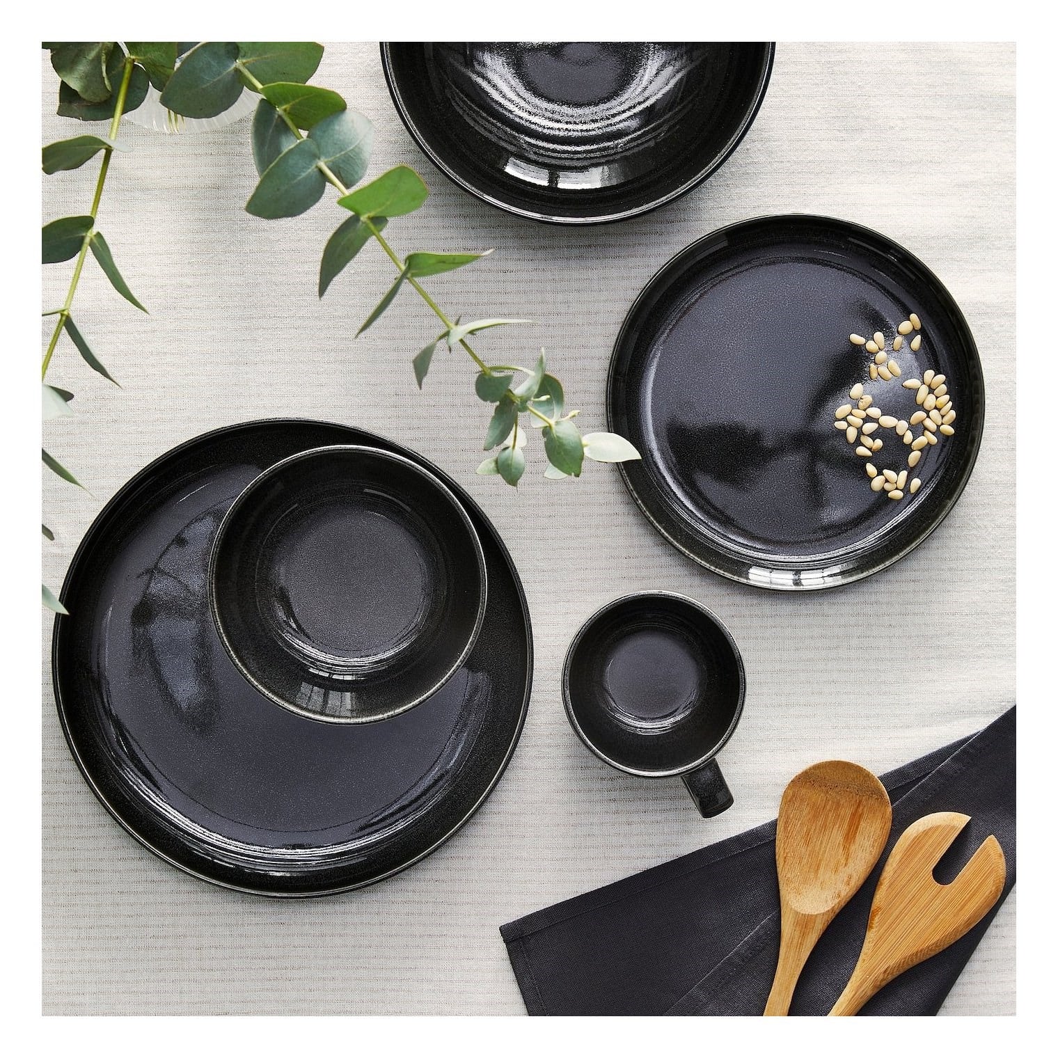 IKE GLADELIG ÇUKUR TABAK KOYU GRİ 21 CM 40596989