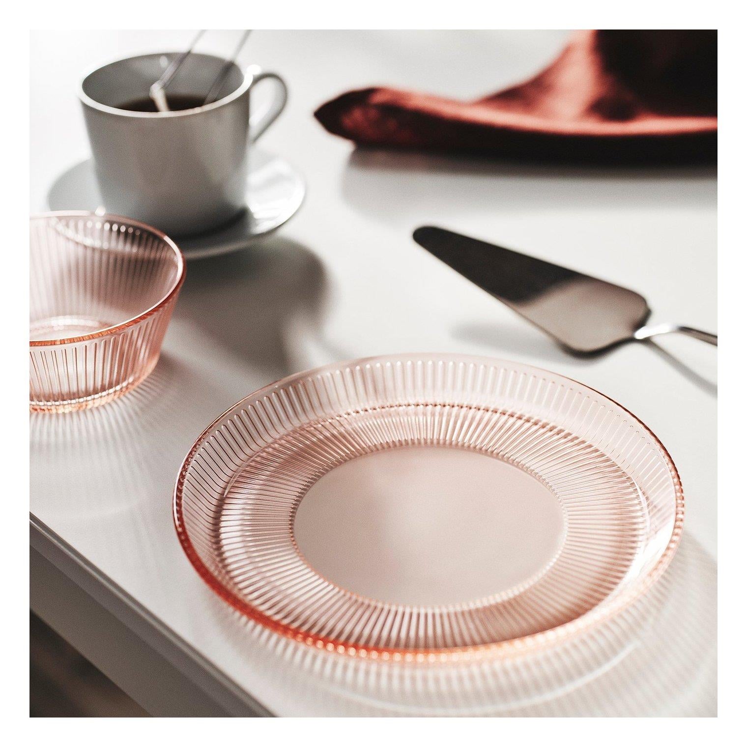 IKE HAVSGADDA TATLI TABAĞI ŞERİT DESENİ-PEMBE 21 CM 70607401
