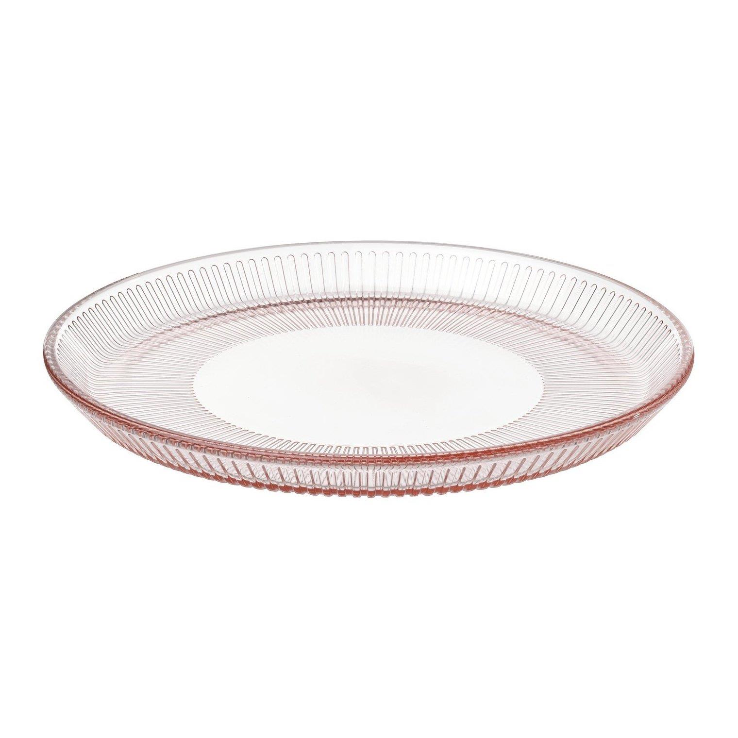 IKE HAVSGADDA TATLI TABAĞI ŞERİT DESENİ-PEMBE 21 CM 70607401