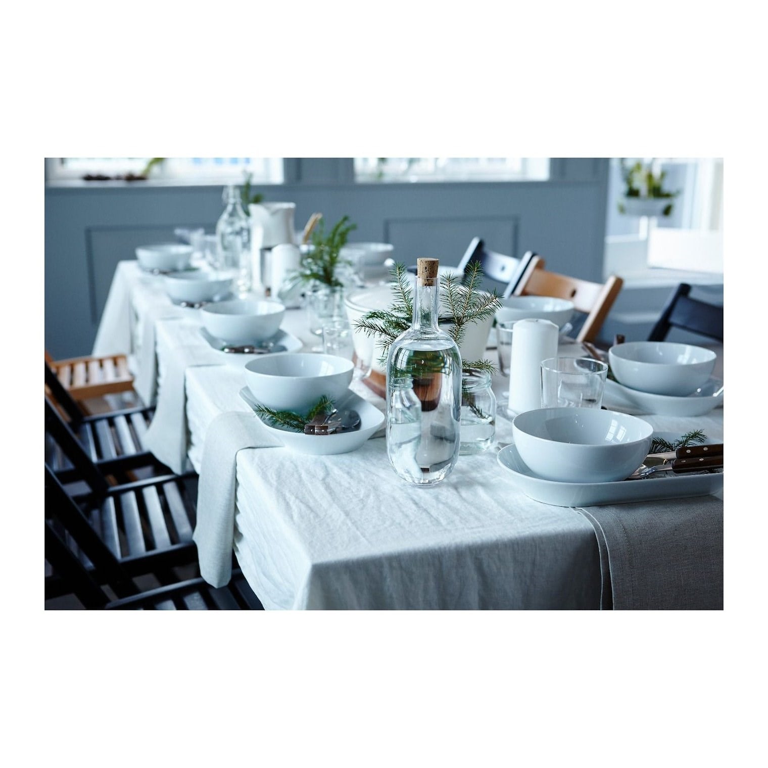 IKE IKEA 365+ PORSELEN SERVİS KASESİ BEYAZ 22 CM 80279687