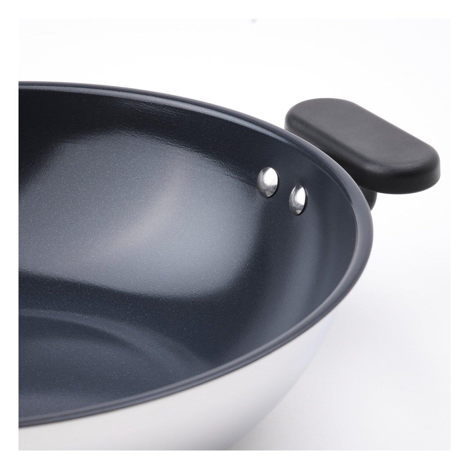 IKE MIDDAGSMAT WOK TAVA YAPIŞMAZ KAPLAMA-PASLANMAZ ÇELİK 28 CM 50463696