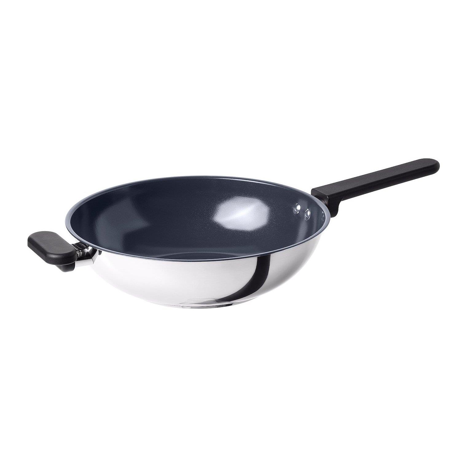 IKE MIDDAGSMAT WOK TAVA YAPIŞMAZ KAPLAMA-PASLANMAZ ÇELİK 28 CM 50463696