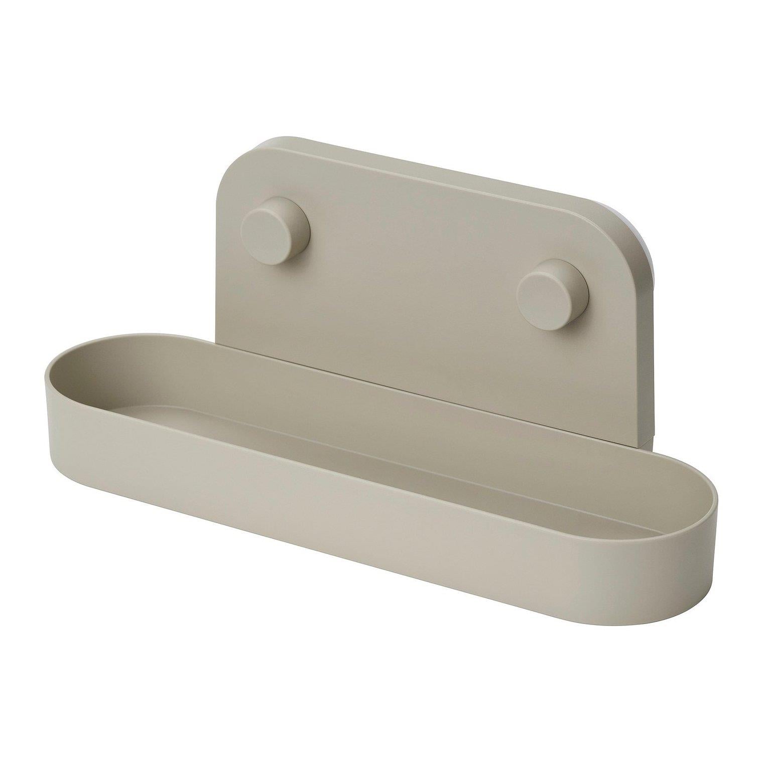 IKE ÖBONÄS VANTUZLU DUVAR RAFI GRİ-BEJ 28 CM 40606101