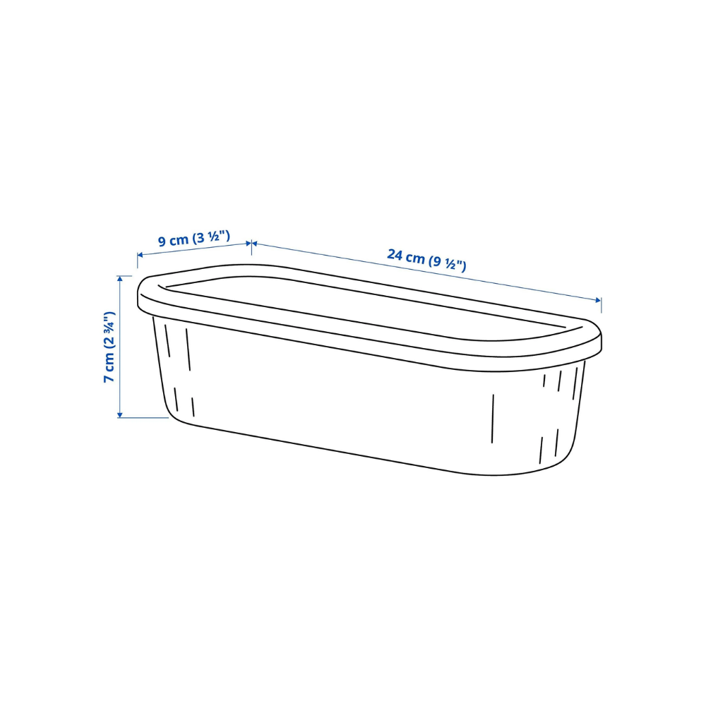 IKE RYKTA KAPAKLI KUTU 9X24X7 0,5 LT. 40533204