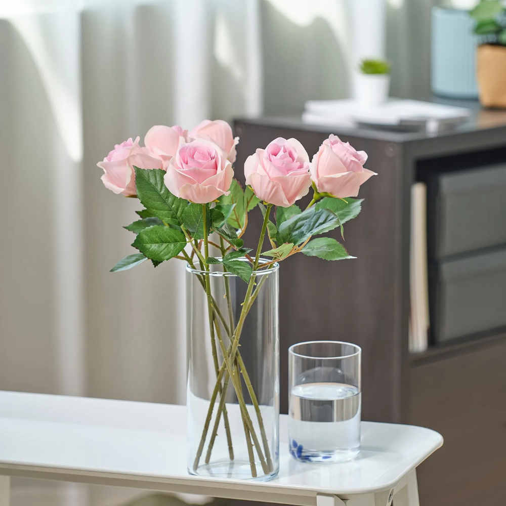 IKE SMYCKA YAPAY ÇİÇEK PEMBE 40 CM GÜL 20588749