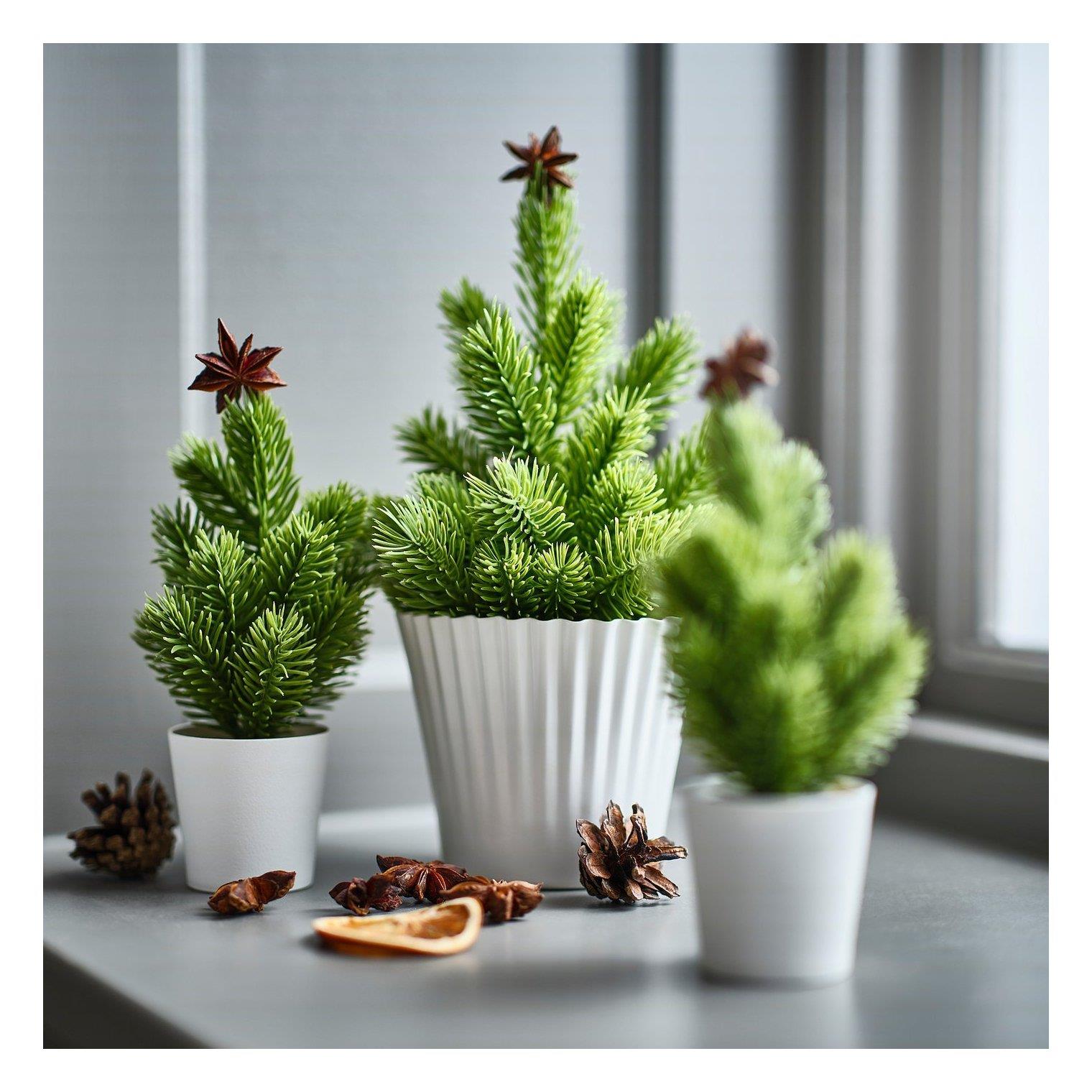 IKE VINTERFINT YAPAY BİTKİ NOEL AĞACI YEŞİL 9 CM 10606536