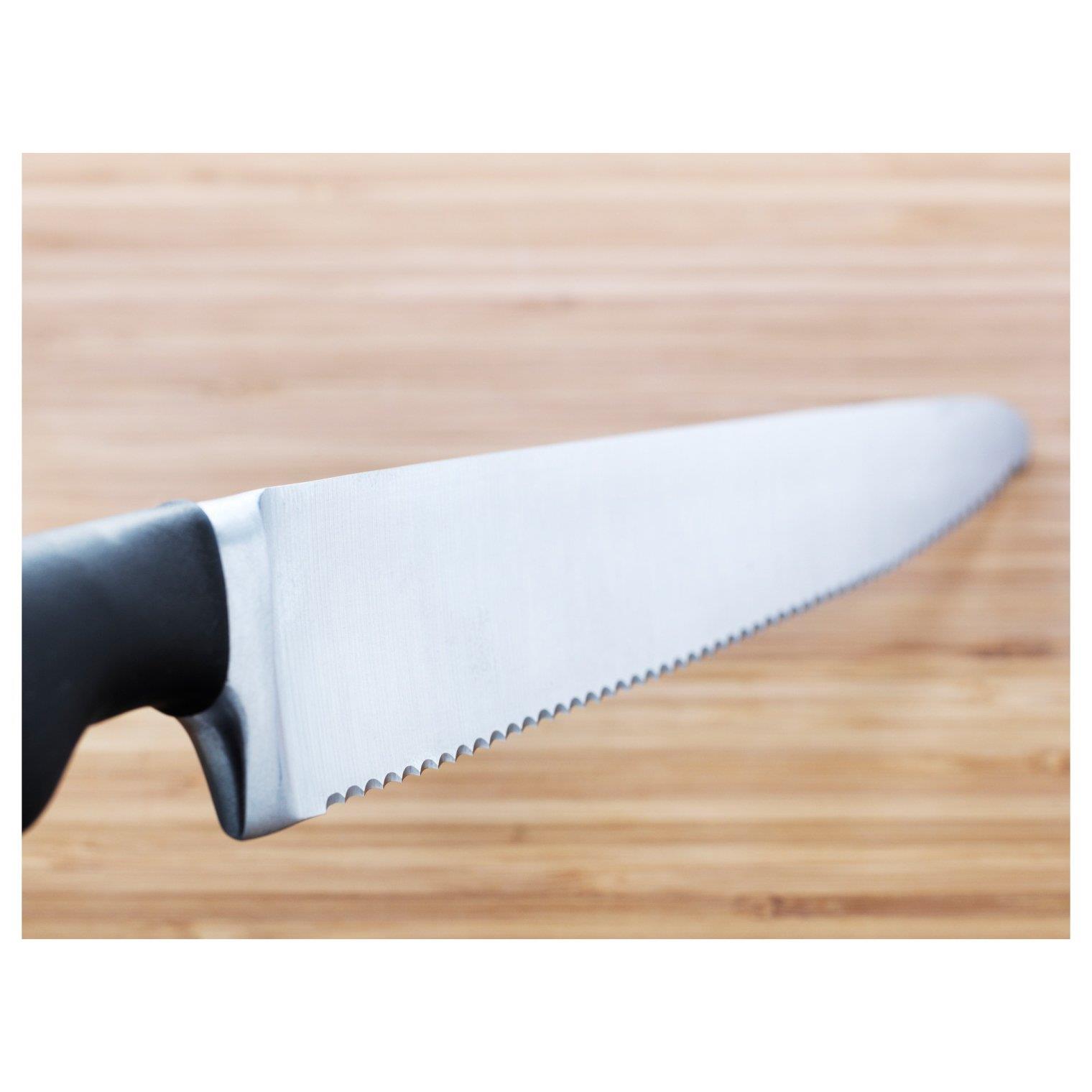 IKE VÖRDA EKMEK BIÇAĞI PASLANMAZ ÇELİK-SİYAH 23 CM 10289232