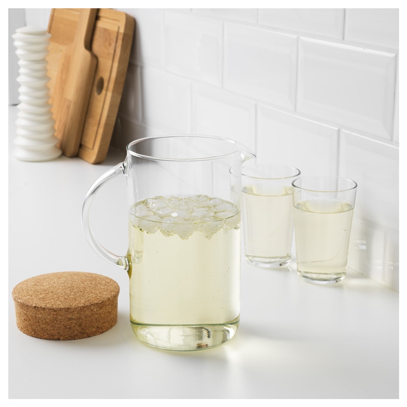 Ikea 365+ Mantar Kapaklı Cam Sürahi 1,5 lt 50279721