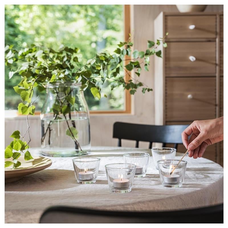 Ikea Adlad Kokulu Tealight Mum 30Lu  Beyaz İskandinav 40502170