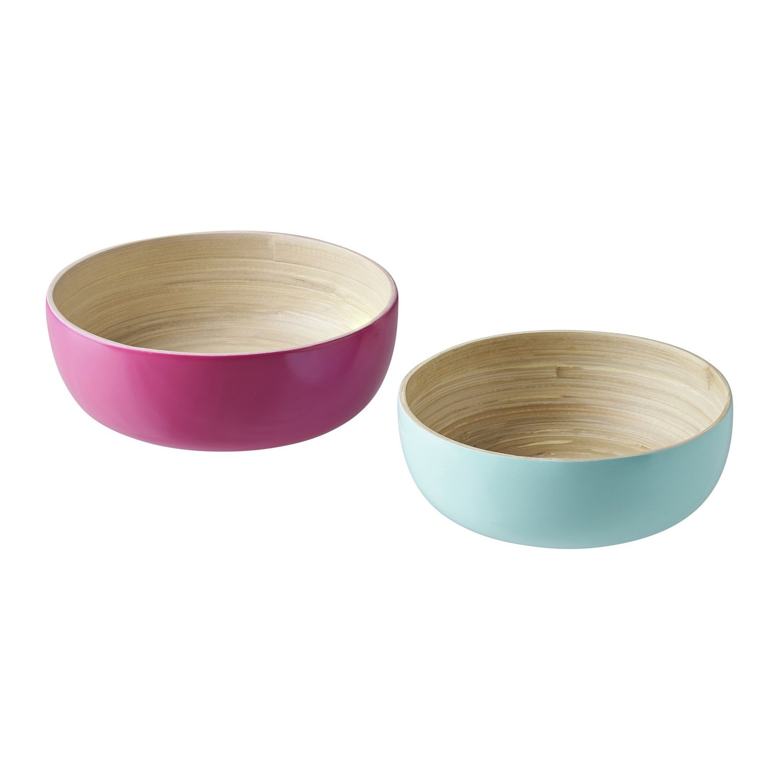 Ikea Akerhallon Bambu Servis Kasesi Pembe-Turkuaz 2 Parça 30602306