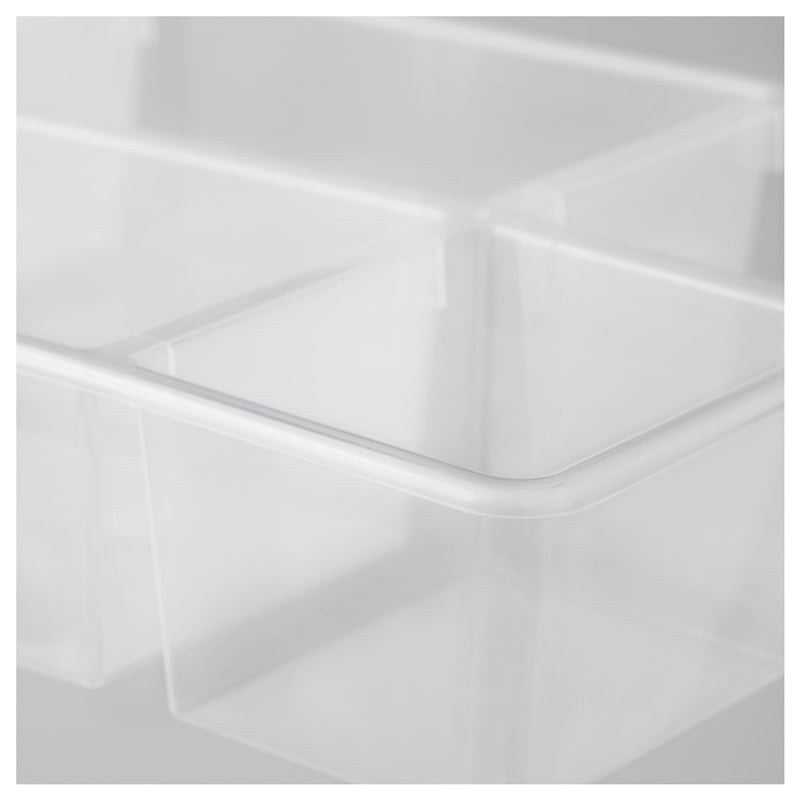 Ikea Antonıus Bölmeli Düzenleyici Şeffaf Kutu 37x24x7 cm 50043573