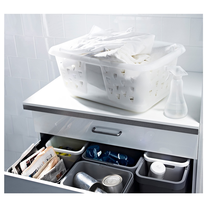 Ikea Blaska Çamaşır Sepeti Beyaz 36 Lt. 20167744