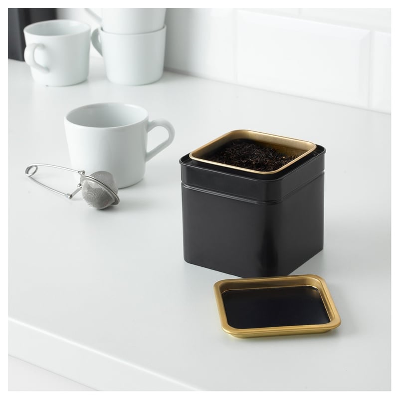 Ikea Blomnıng Kapaklı Metal Kutu 10x10x10 cm 20373206