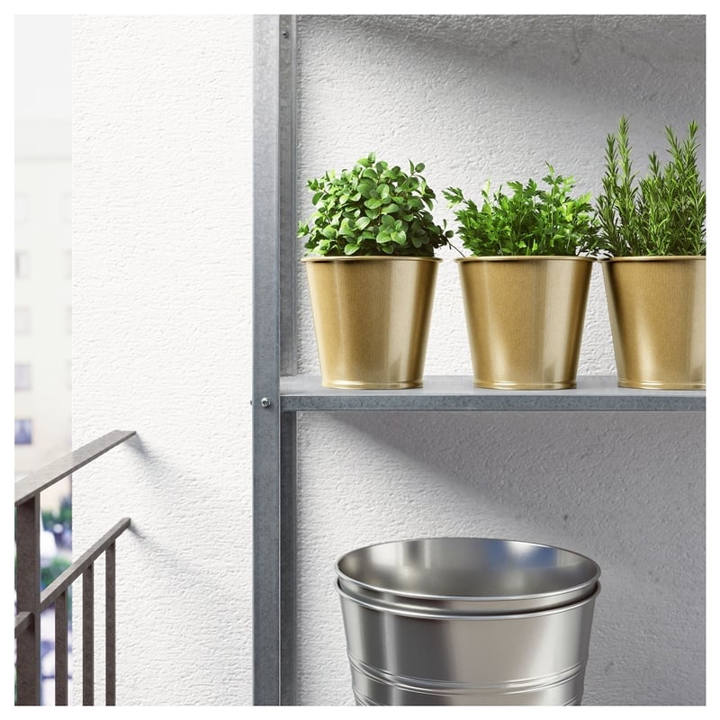 Ikea Daıdaı Büyük Gold Metal Saksı 12 cm 70359420