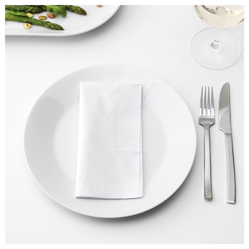 Ikea Fantastısk Beyaz Peçete 40x40 cm 100 Adet 50035752