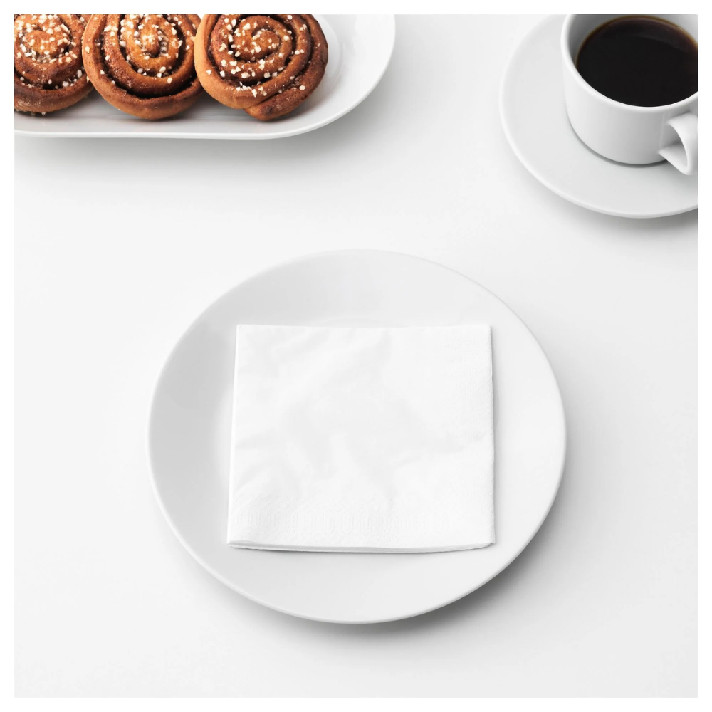 Ikea Fantastısk Peçete Beyaz 24X24 Cm 50 Ad. 10101273