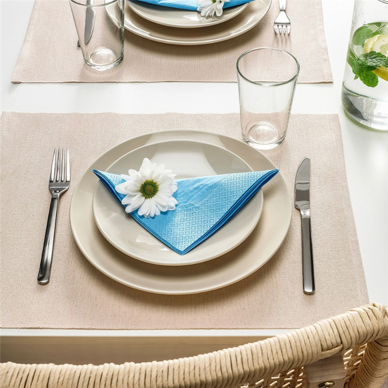 Ikea Fantastısk Peçete Parlak Mavi 40X40 Cm 50 Ad. 60553559