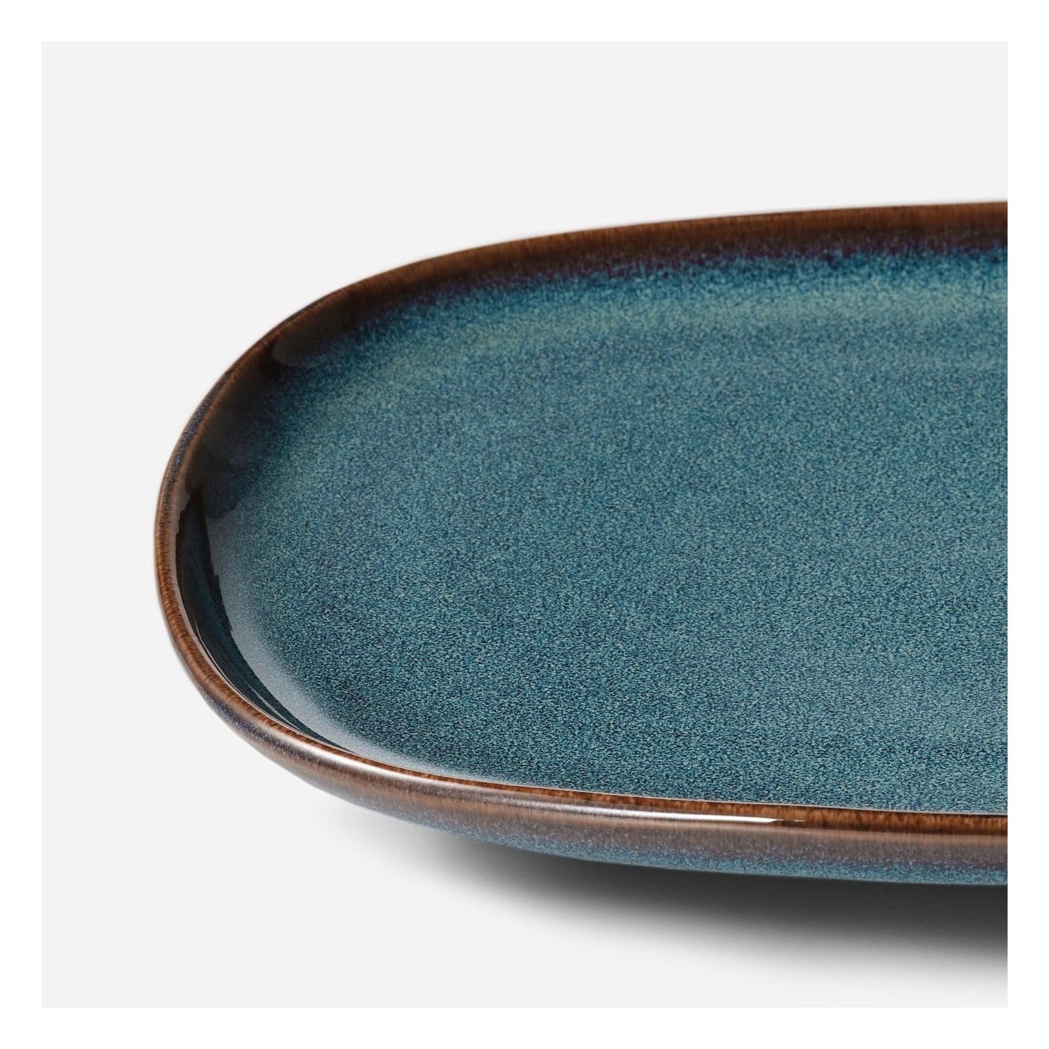 Ikea Gladelıg Servis Tabağı Mavi 31x19 Cm 30503636
