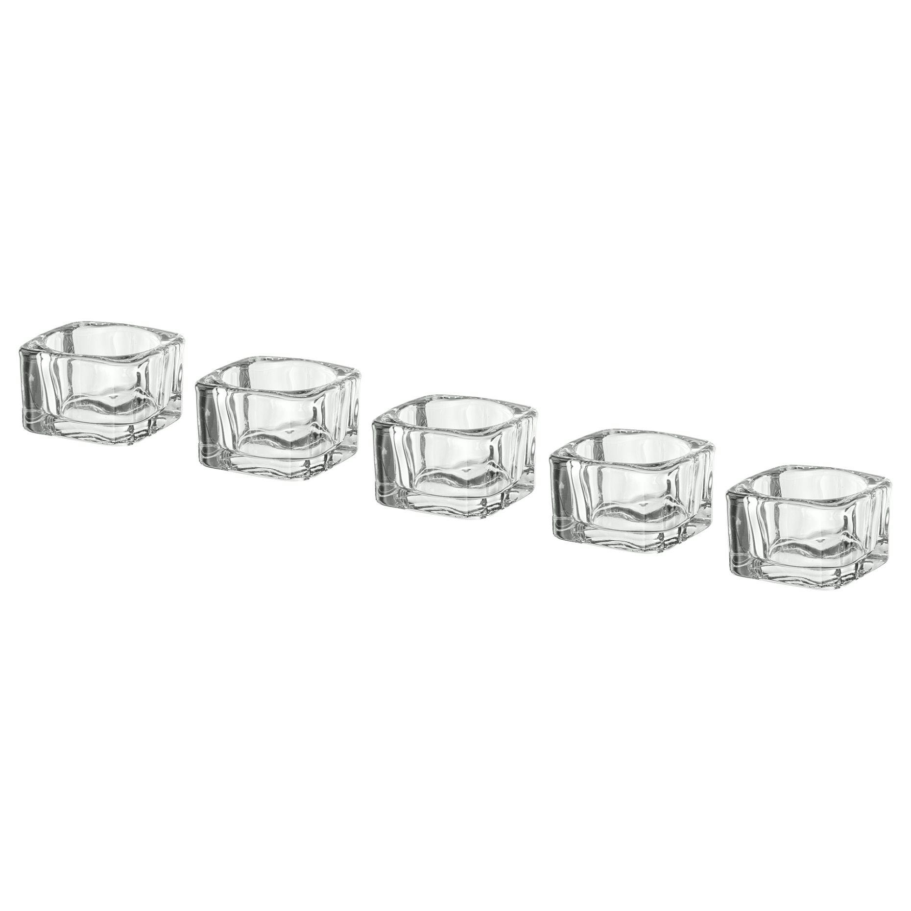 Ikea Glasıg Tealight Mumluk Cam 5X5 Cm 00259141