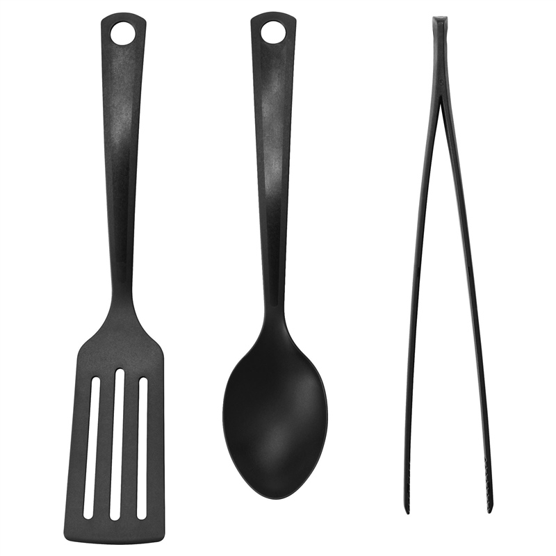 Ikea Gnarp Maşa-Kaşık-Spatula 3’lü Siyah Mutfak Seti 30335841