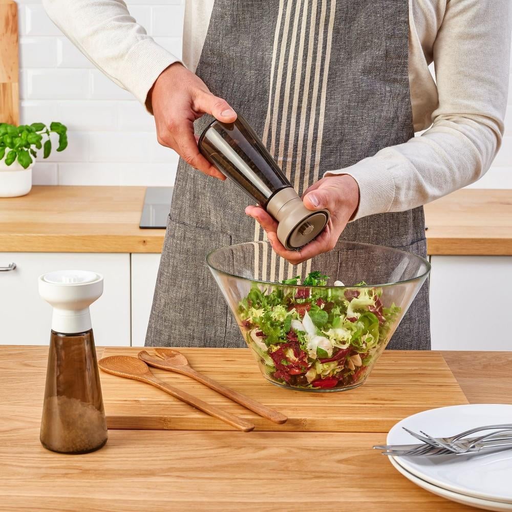 Ikea Havltom Baharat Öğütücü Cam-Kahverengi 19 Cm 2 Prç. 40523460
