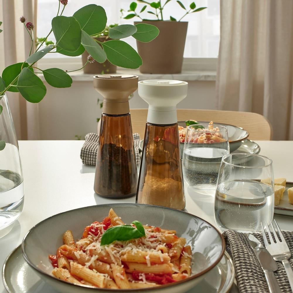Ikea Havltom Baharat Öğütücü Cam-Kahverengi 19 Cm 2 Prç. 40523460