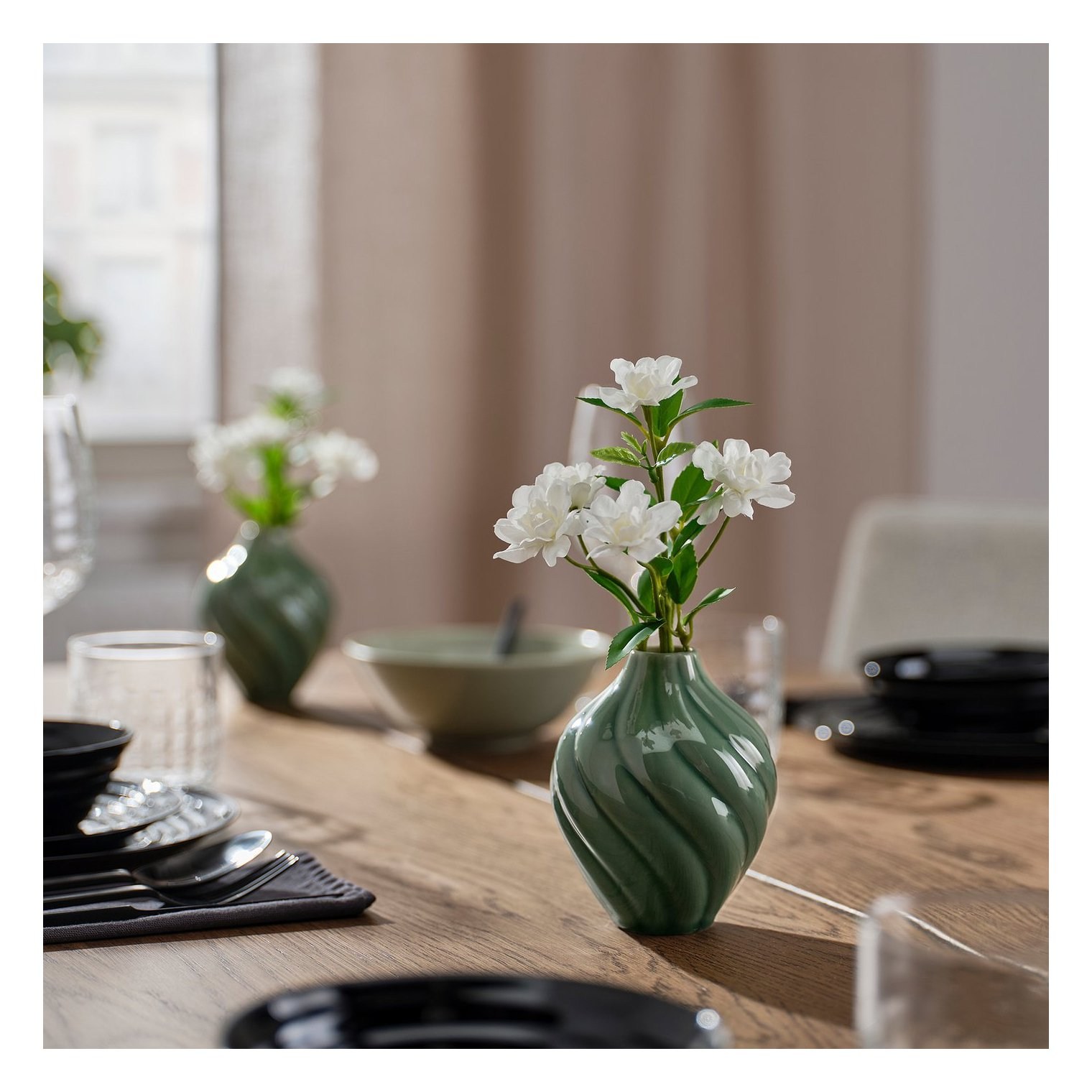 Ikea Kornsparv Seramik Vazo Yeşil 12 Cm 20637740