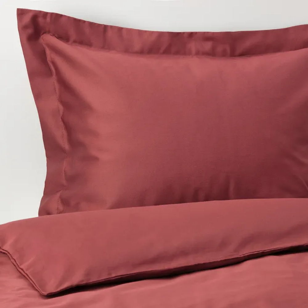 Ikea Luktjasmın T.K. Nevresim Takımı Kırmızı-Kahve 20480230