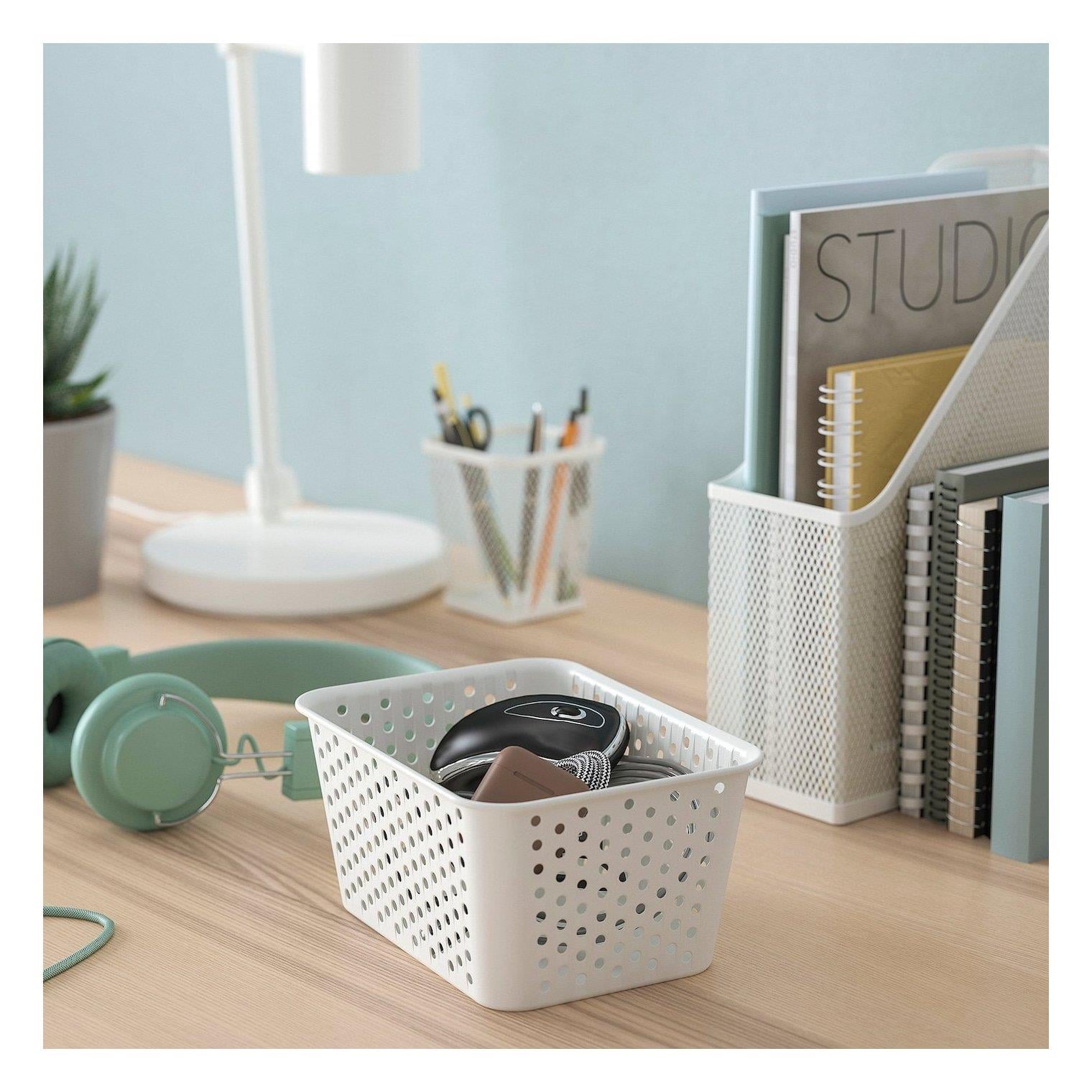 Ikea Plogsvang Sepet Beyaz 15x20x10 Cm 20593454