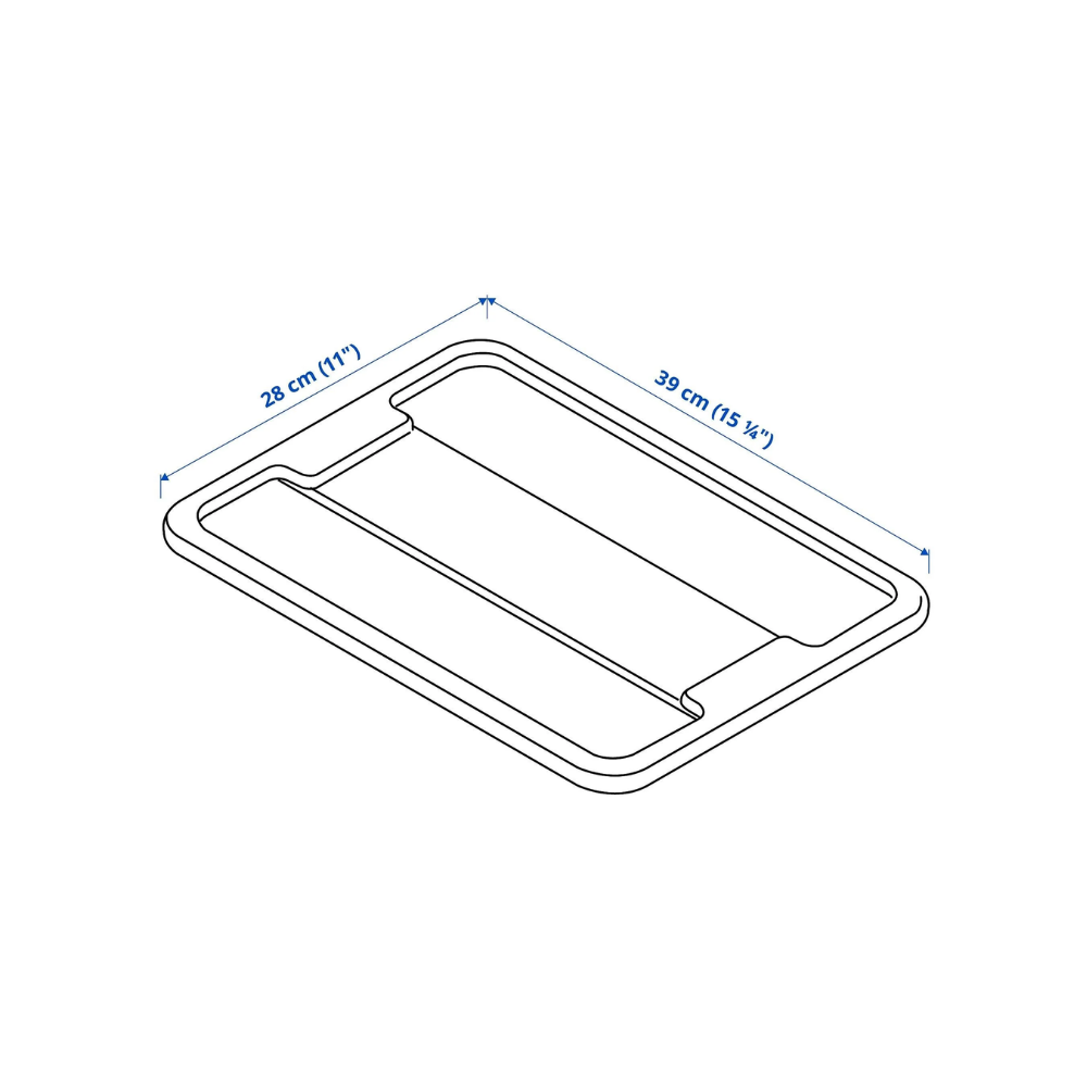 Ikea Samla Kapak Şeffaf 11/22 Lt Kutu İçin Kapak 90455086