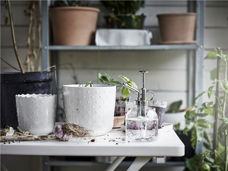 Ikea Sesamfrön Saksı Kırık Beyaz 9 cm 00478351