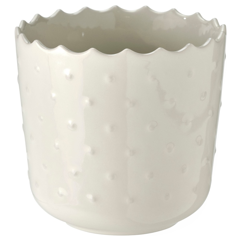 Ikea Sesamfrön Saksı Kırık Beyaz 9 cm 00478351