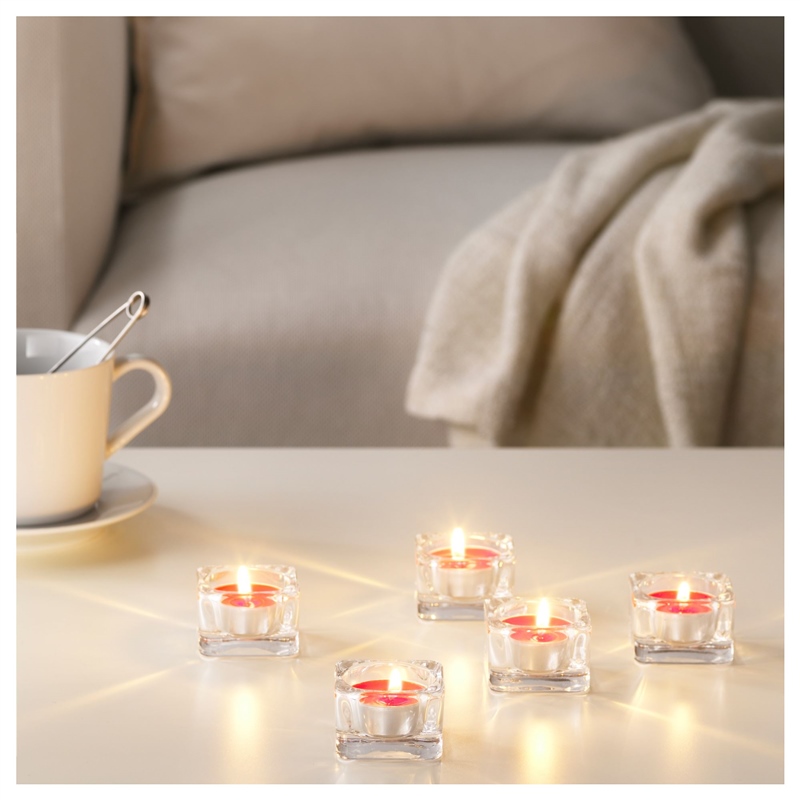 Ikea Sınnlıg Kırmızı Meyve Kokulu Tealıght Mum 30 Adet 00337380