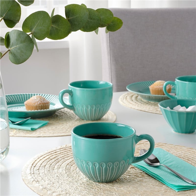 Ikea Strımmıg Turkuaz Kupa 360 ml 60486287