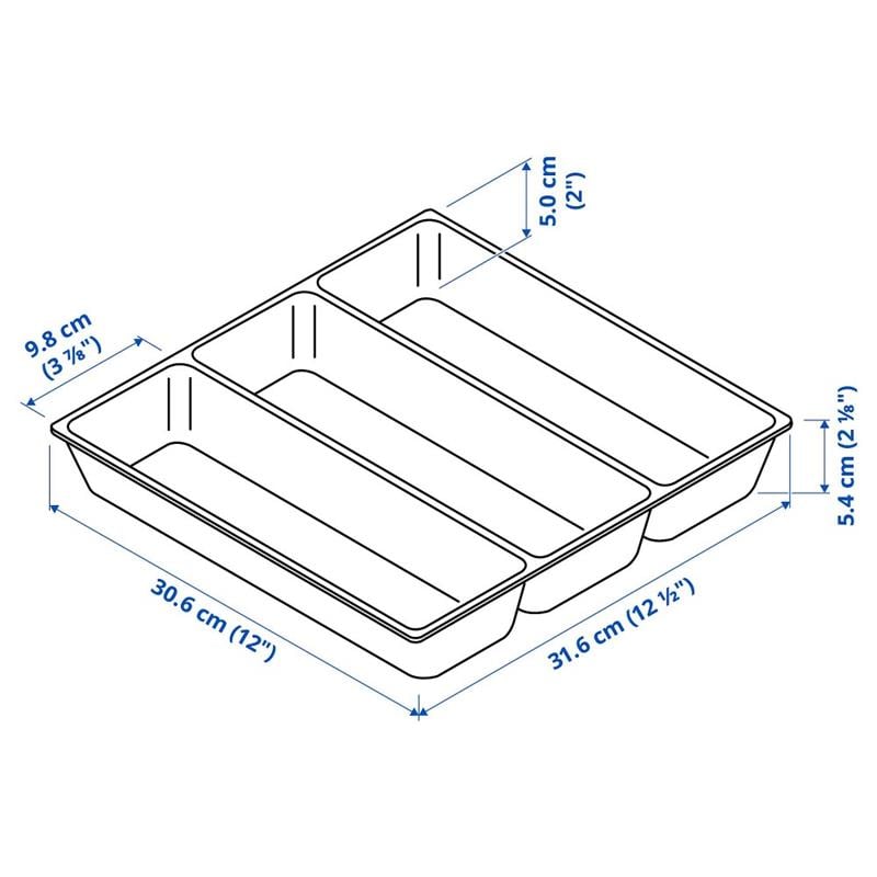 Ikea Uppdatera Çatal Bıçaklık Beyaz 32X31 Cm 70460017