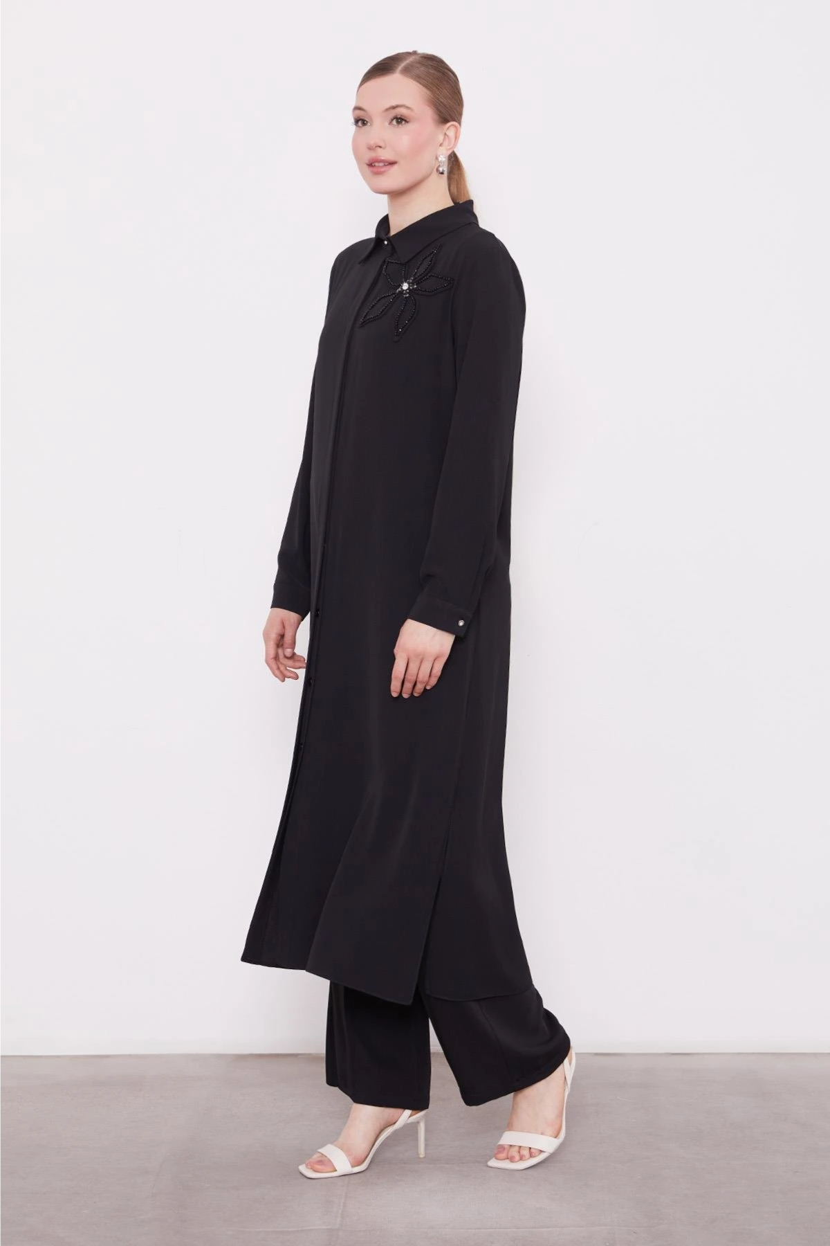 LVD ÇİÇEK DETAYLI TUNİK TAKIM 100651