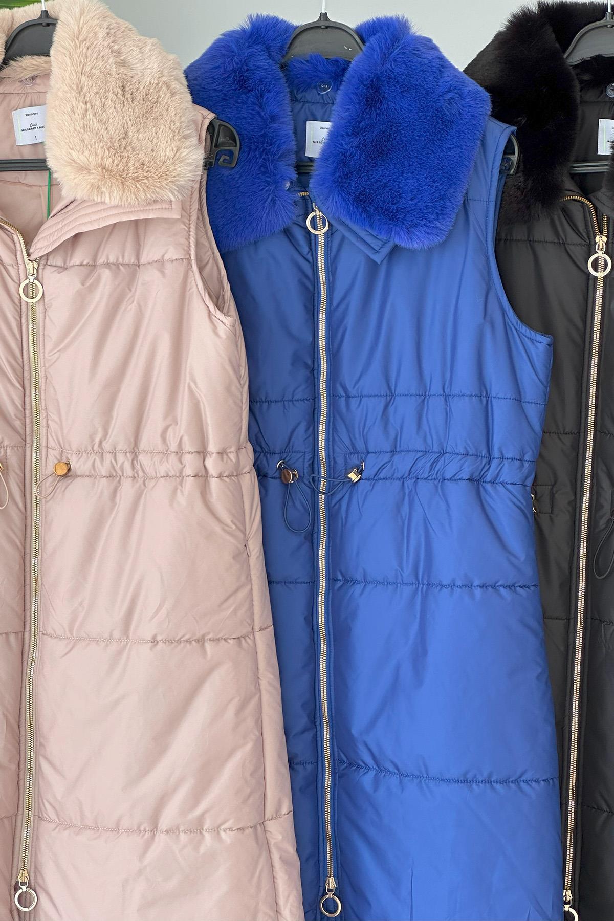 MSS KÜRKLÜ KAPİTONE YELEK 23KL20Y4256