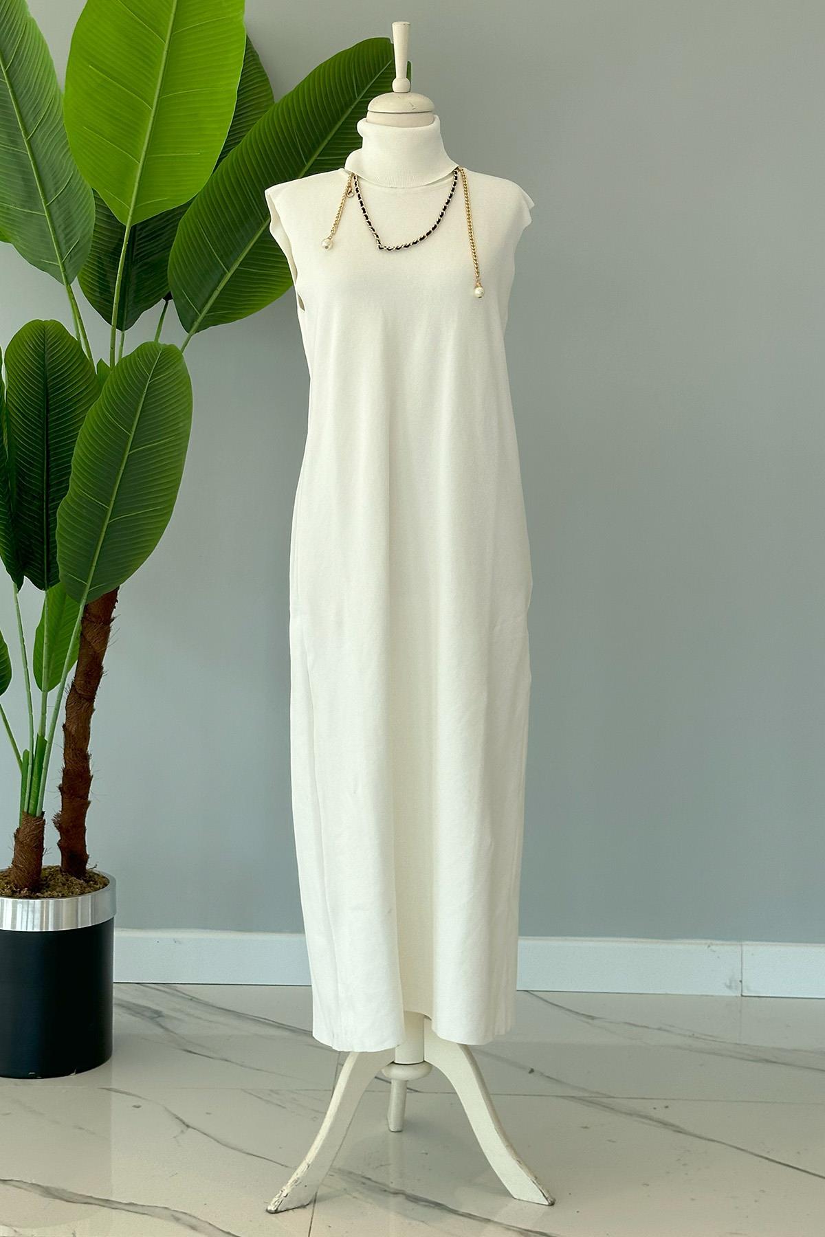 MSS PAMUKLU TRİKO ELBİSE HIRKA TAKIM 23KG14T4197