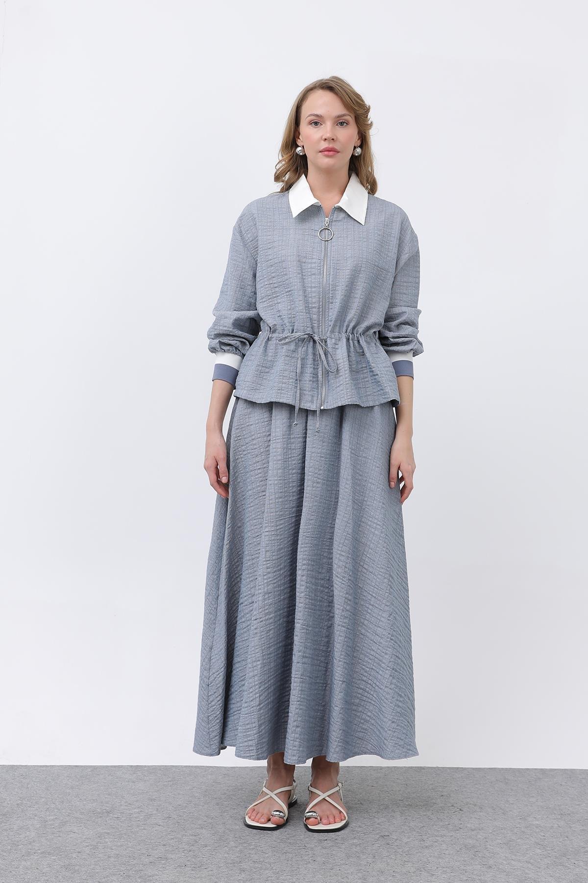 MUN BELDEN BÜZMELİ ETEKLİ TAKIM 14330