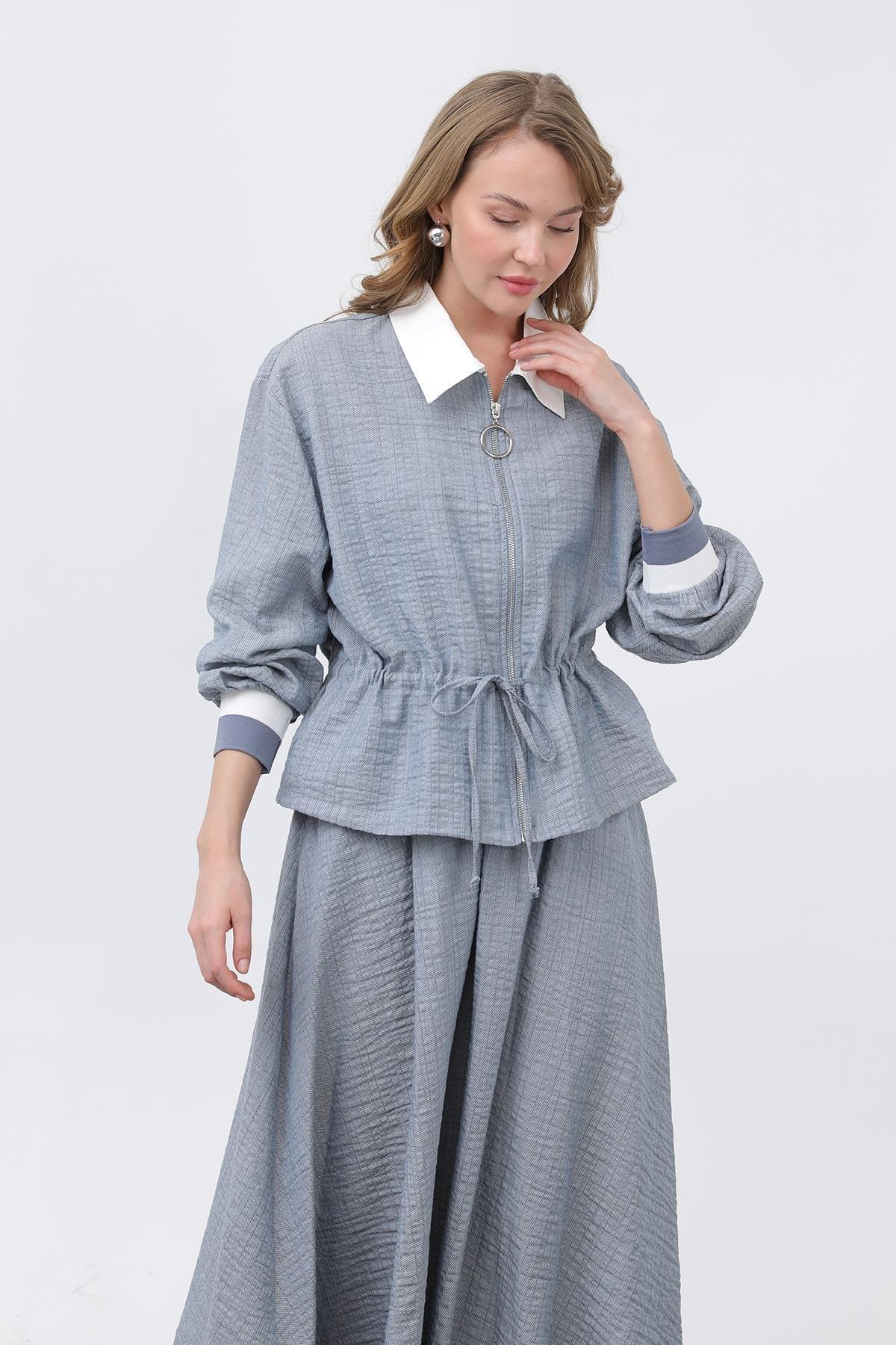 MUN BELDEN BÜZMELİ ETEKLİ TAKIM 14330