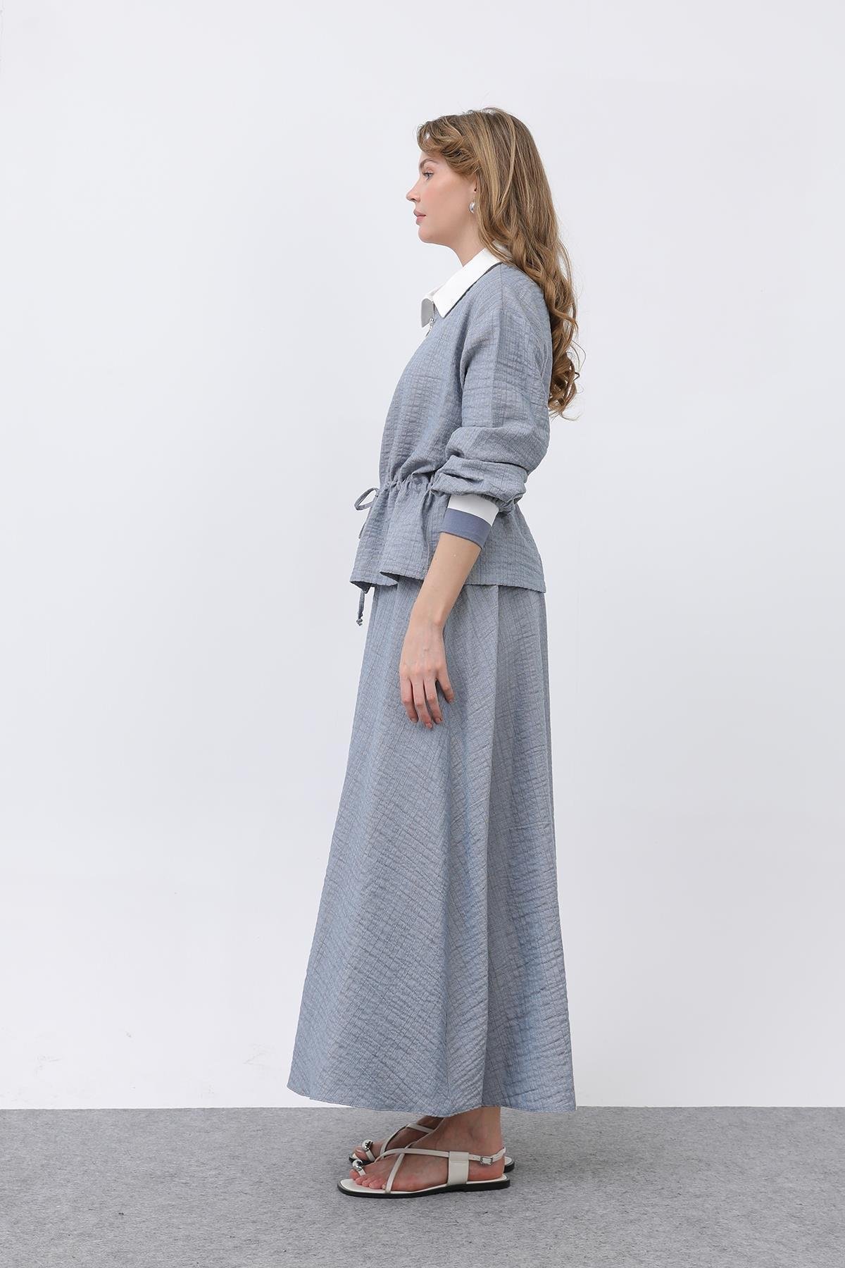 MUN BELDEN BÜZMELİ ETEKLİ TAKIM 14330