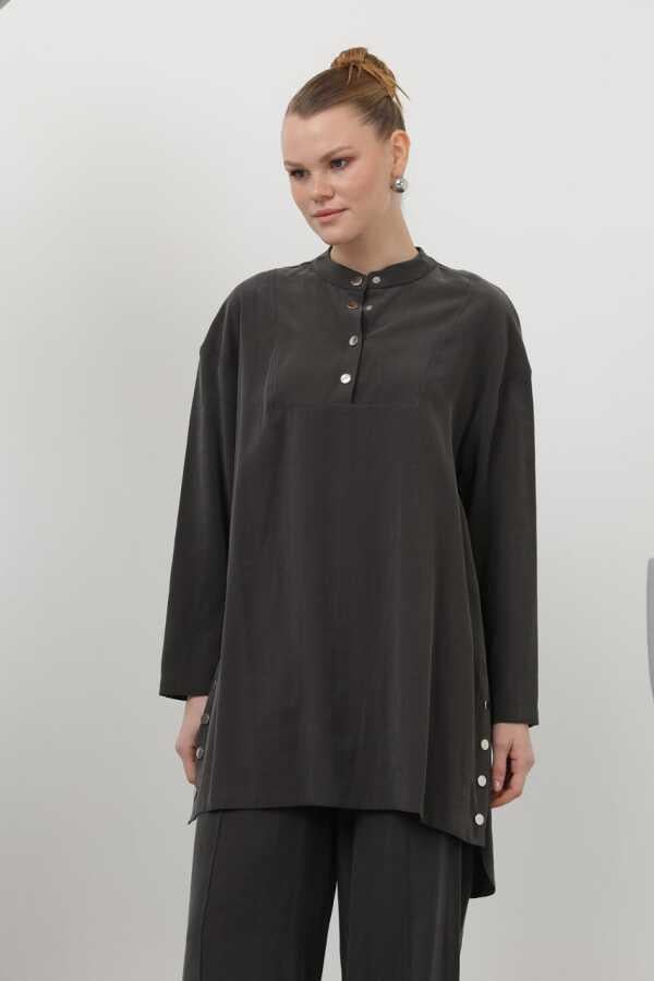 MUN YANDAN ÇITÇIT DETAYLI PANTOLON TAKIM 14309