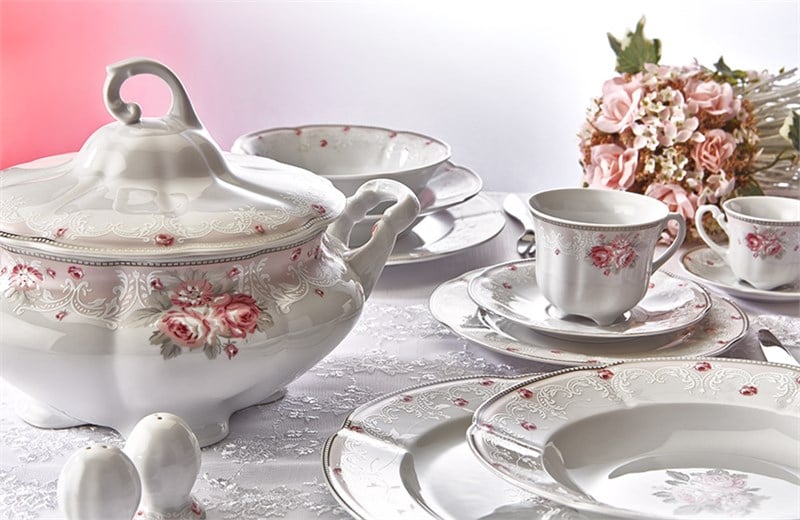 Opema Spring Rose 83 Parça Yemek Takımı