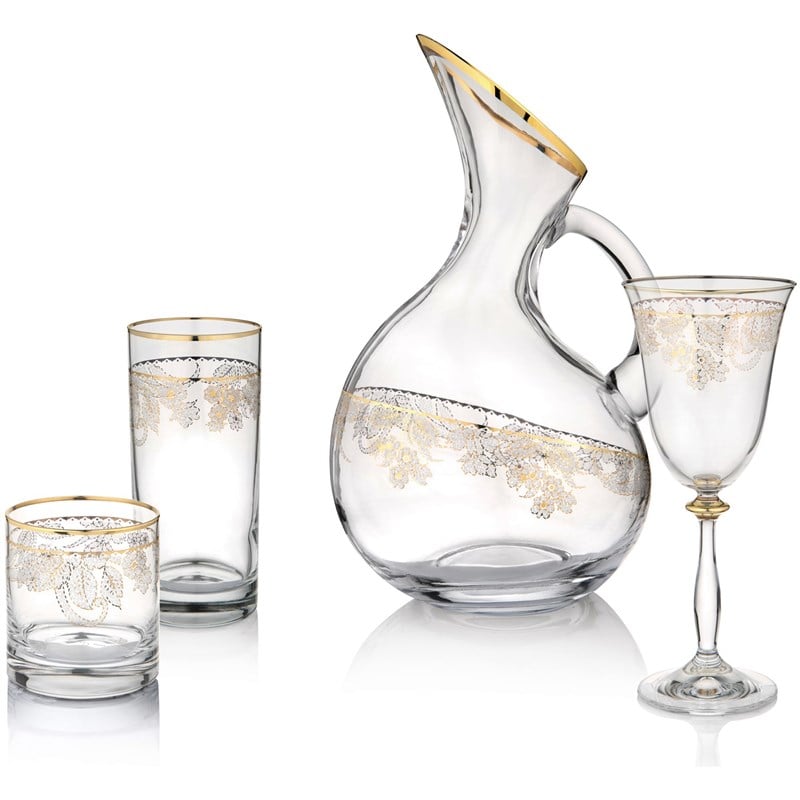 Pierre Cardin Jesse Gold 19 Parça Cam Sofra Takımı