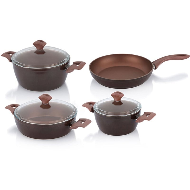 Pierre Cardin Shine 7 Parça Granit Tencere Seti (Bakır)