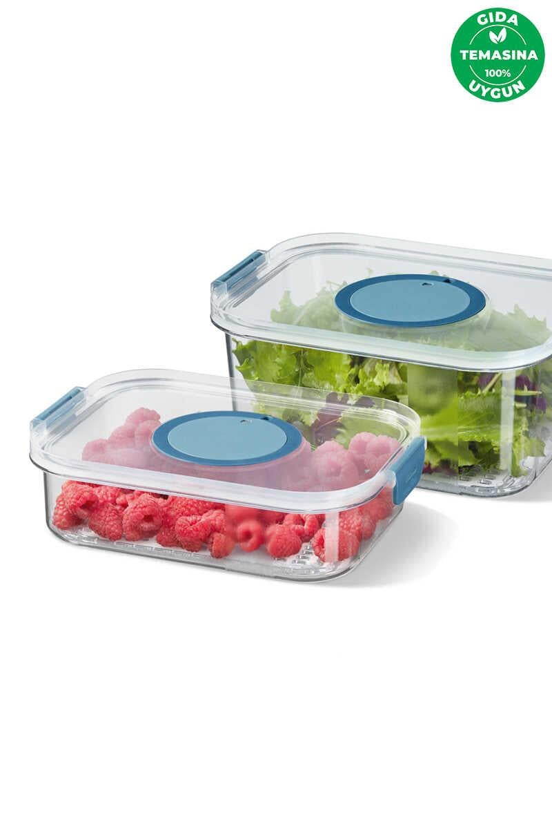 Primanova Seoul Buzdolabı Saklama Kapları 2'li Set (1200 ML + 2000 ML)