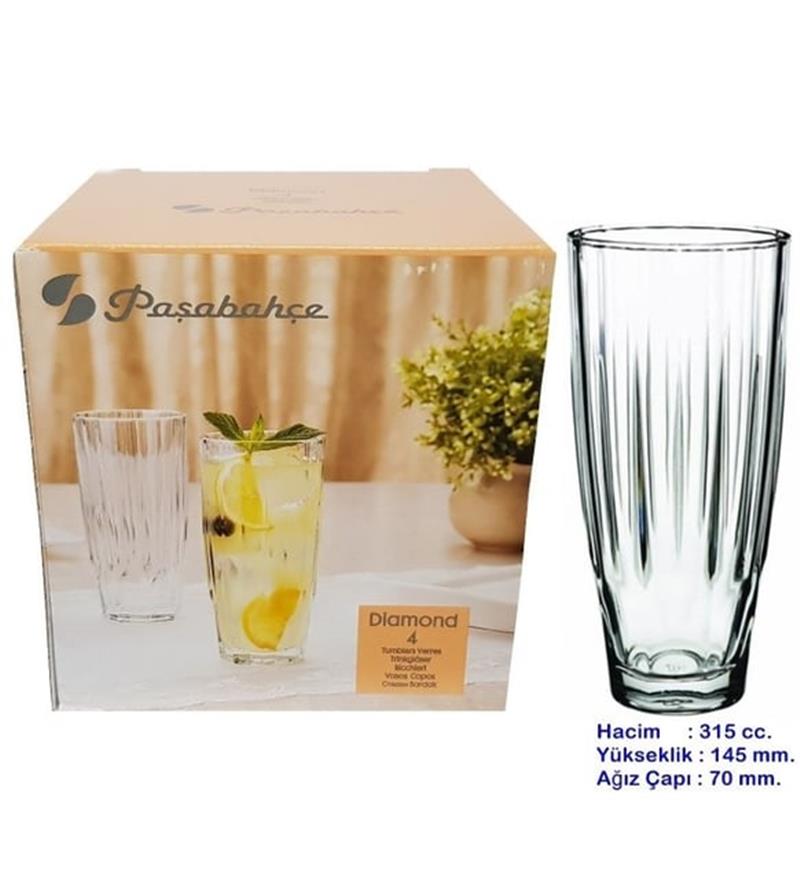 PŞB DIAMOND 4 LÜ MEŞR. BARDAK 52998