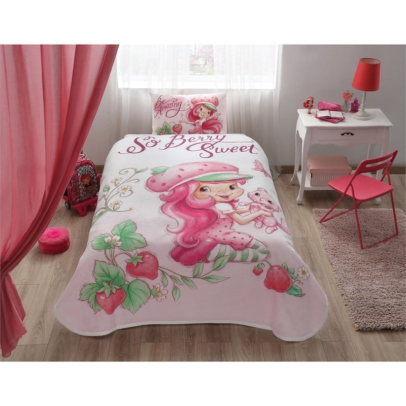 Taç Shortcake Amazing Lisanslı Tek Kişilik Pike Takımı 