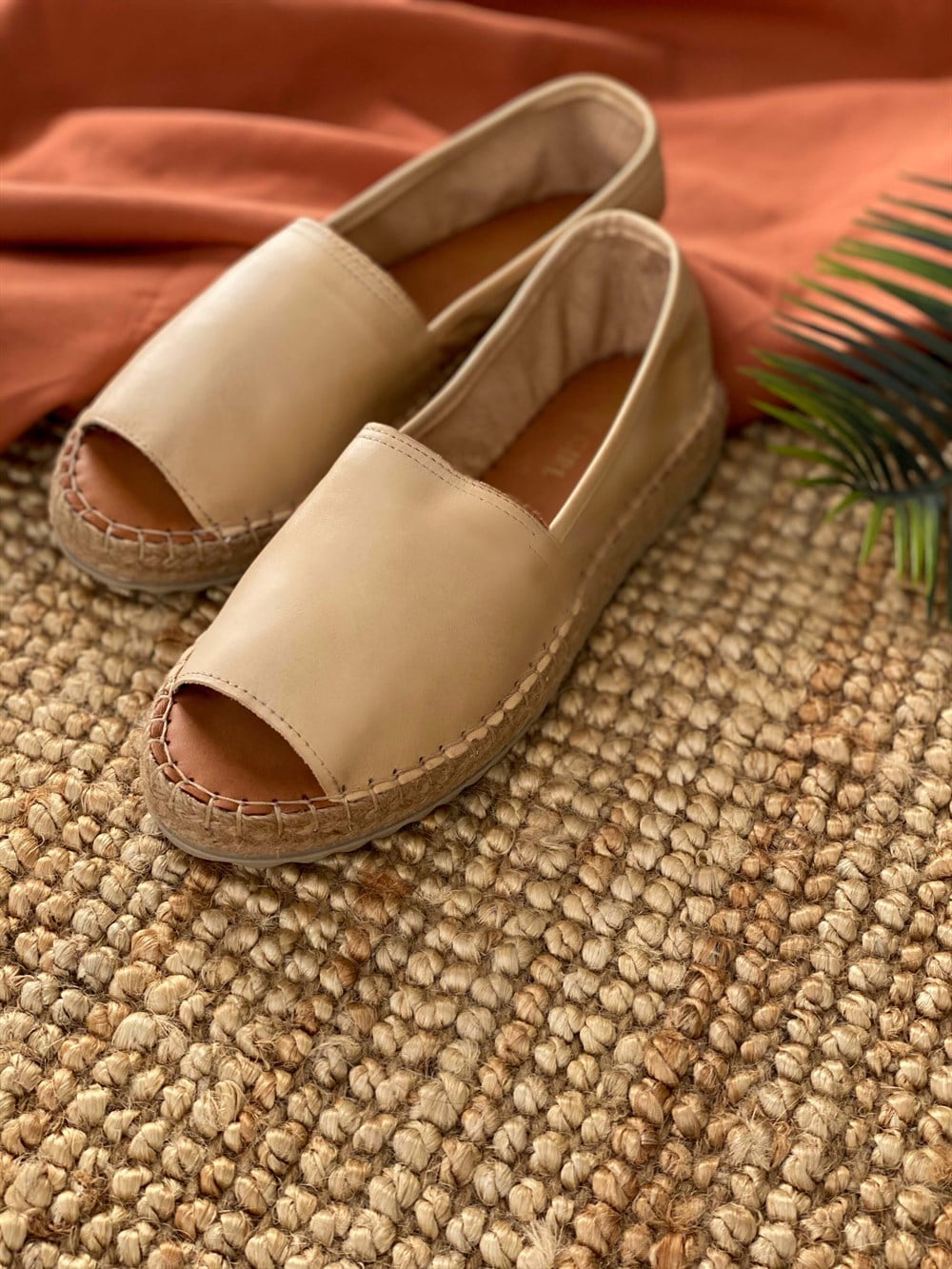 Adelia Model Önü Açık Espadril Ten