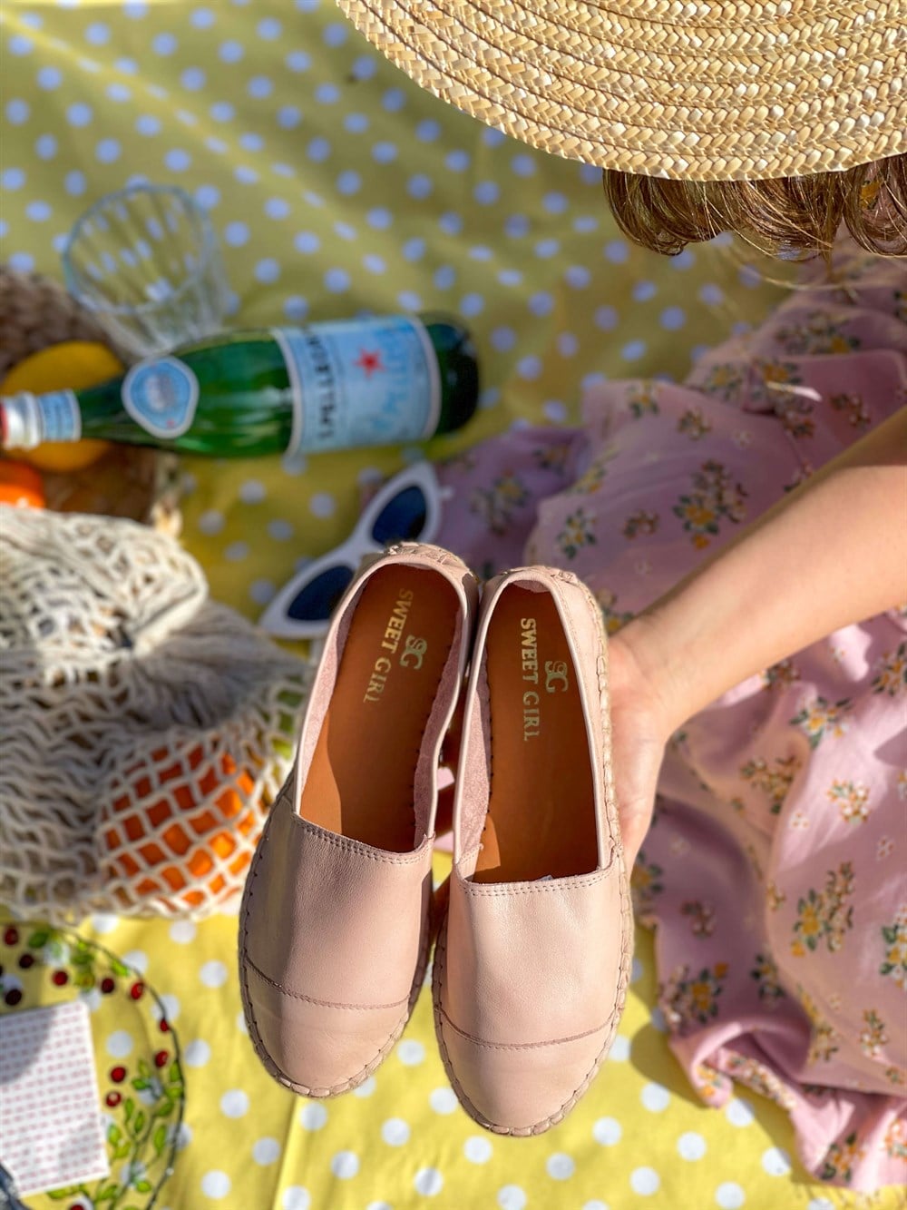Casey Deri Espadril Model Pudra
